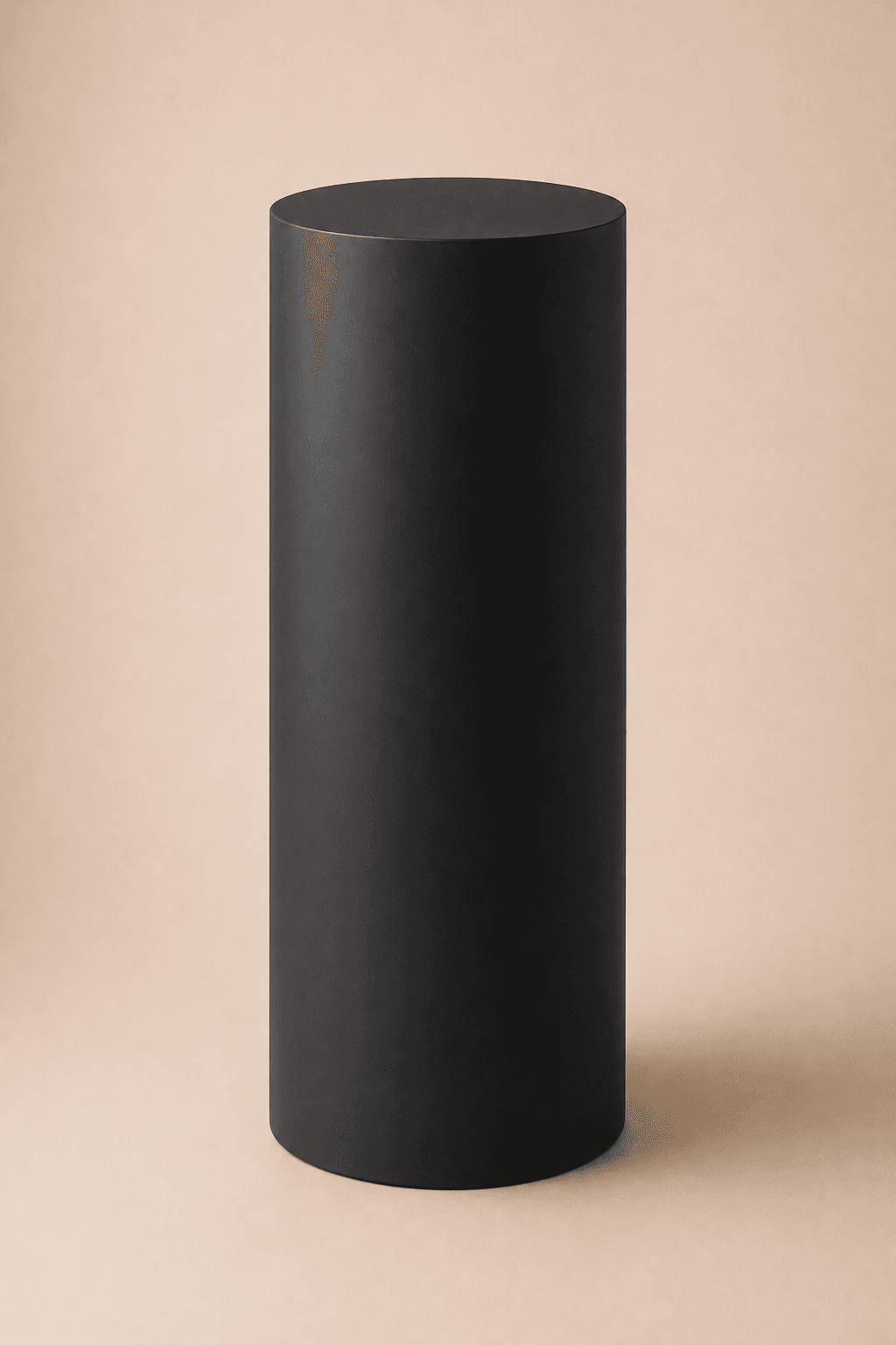 Black Laminate Cylinder Pedestal No. 15