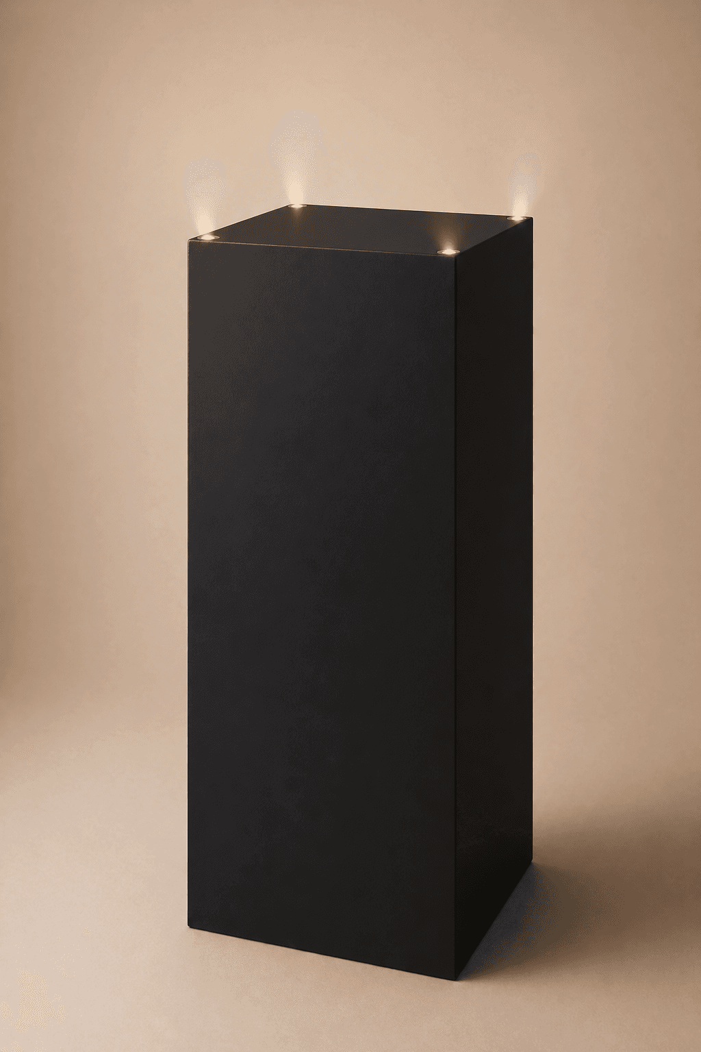 Black Laminate Pedestal with Corner Lights No. 17