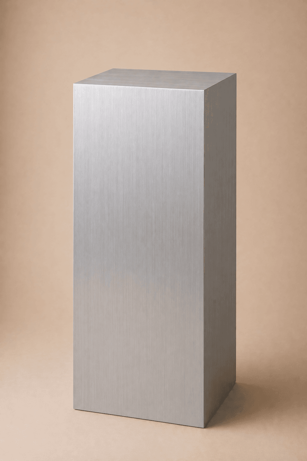 Brushed Aluminum Laminate Pedestal No. 20