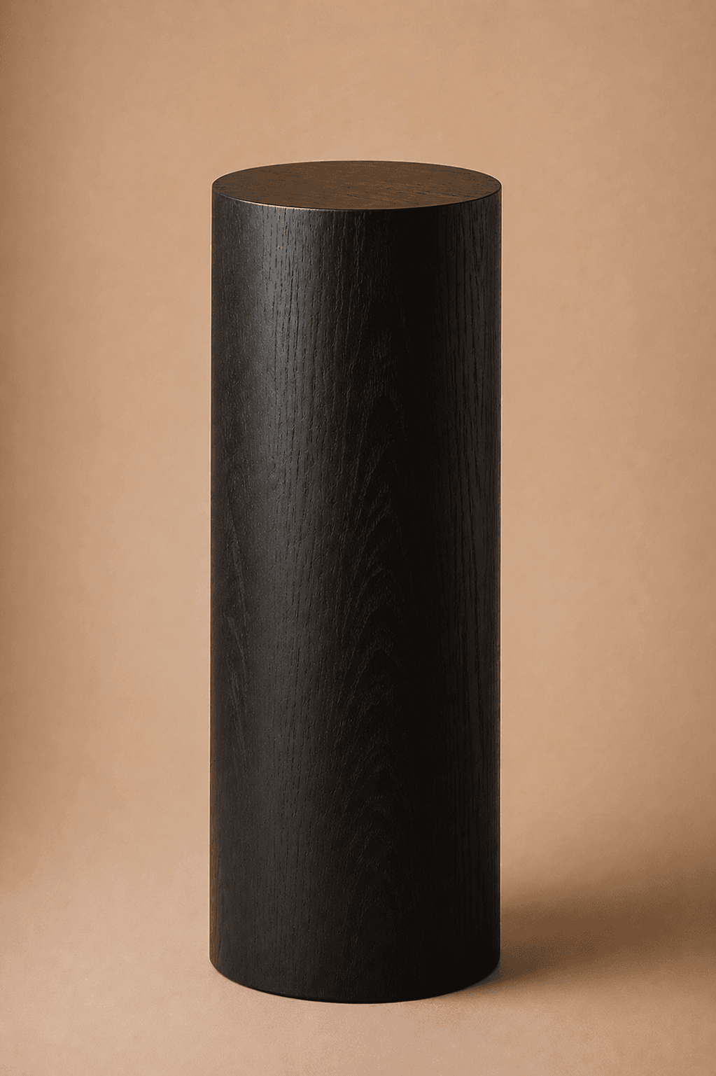 Ebony-Dyed Walnut Cylinder Pedestal No. 26