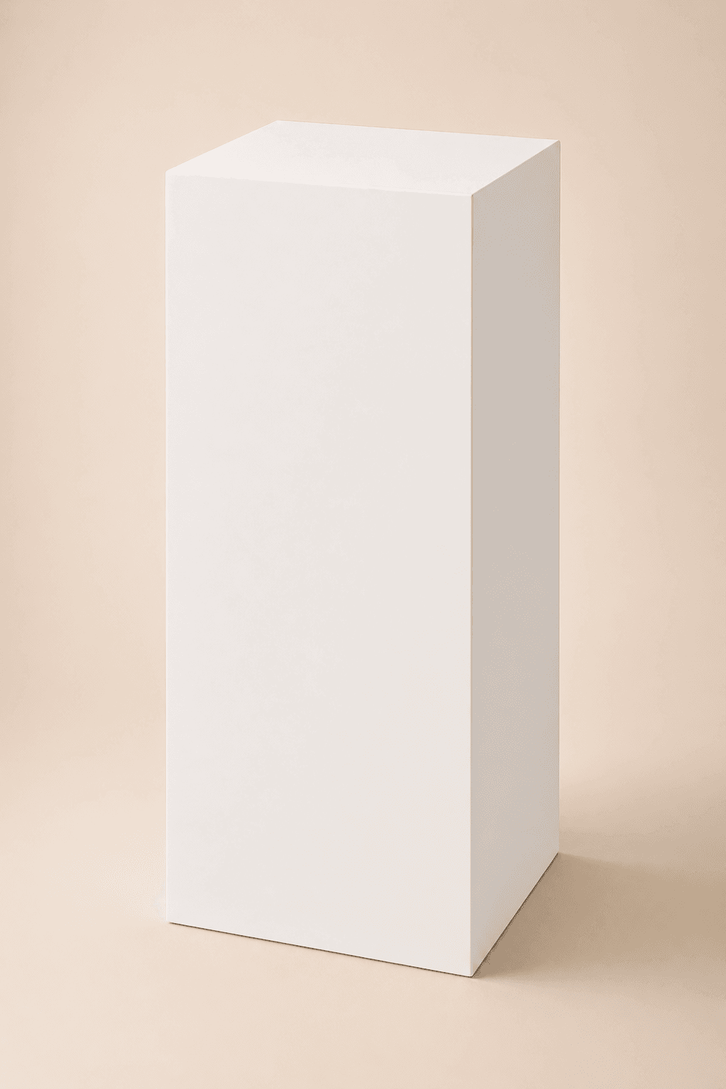 White Satin Laminate Pedestal No. 37